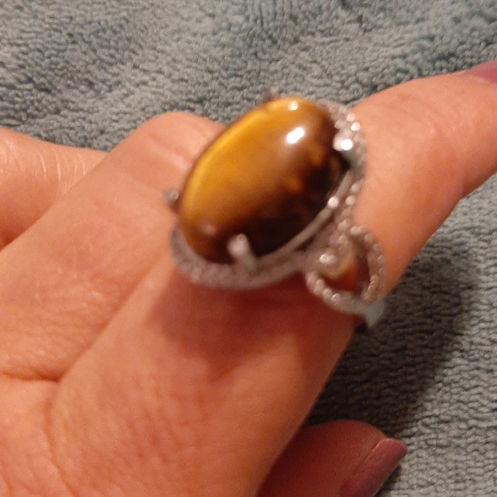 South African Tigers Eye Ring
